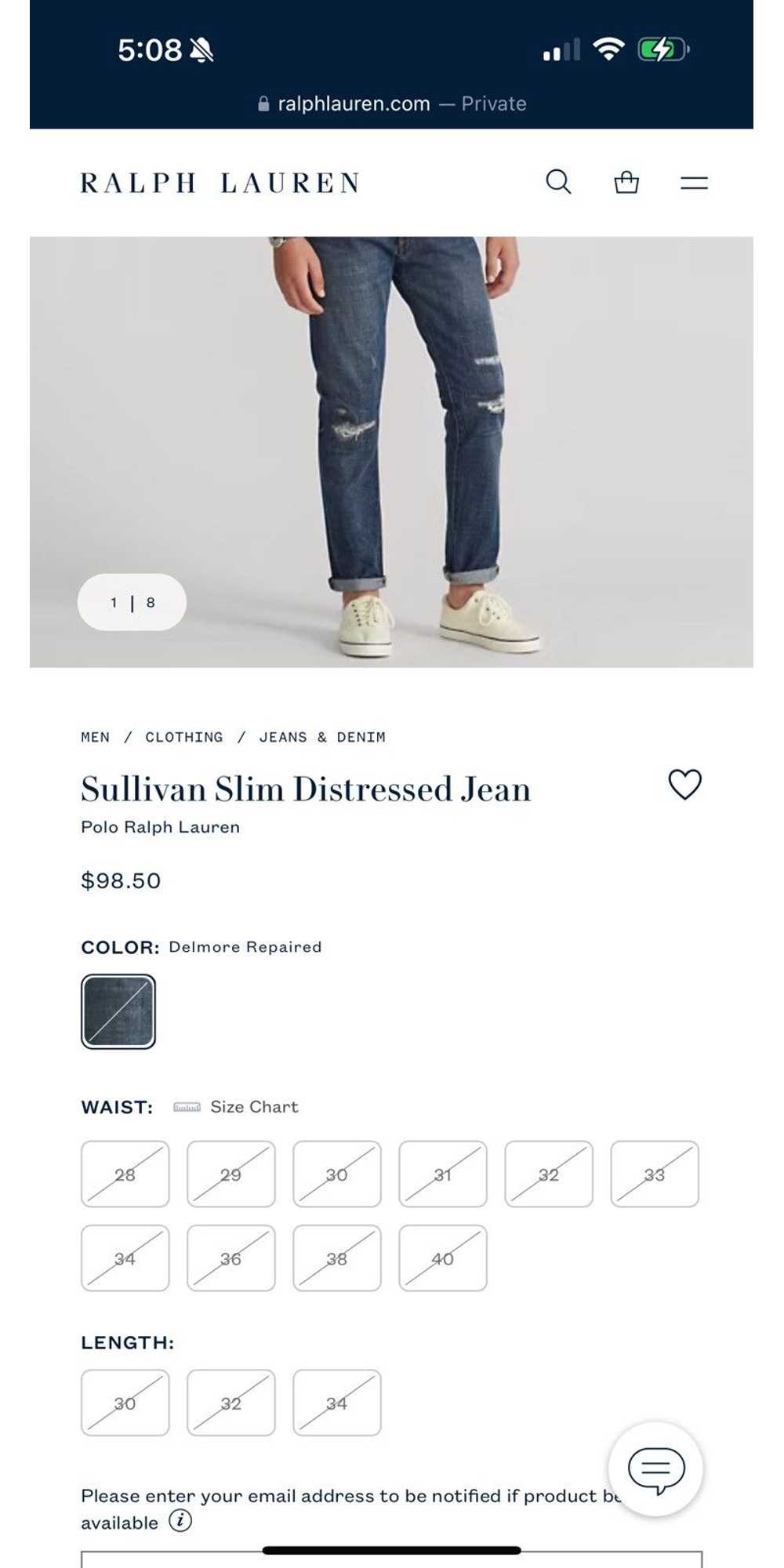 Polo Ralph Lauren Sullivan Slim Distressed Denim … - image 9