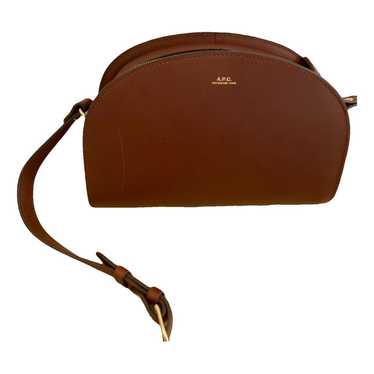 APC Demi-lune leather handbag - image 1