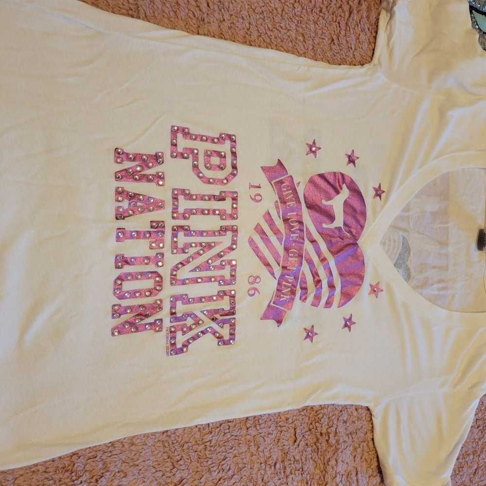 Victoria secrets pink tshirt - image 1