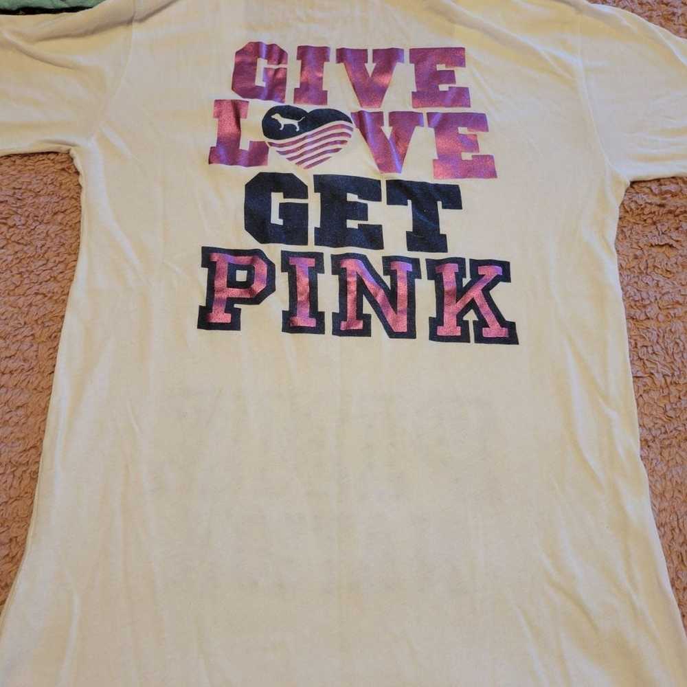 Victoria secrets pink tshirt - image 2