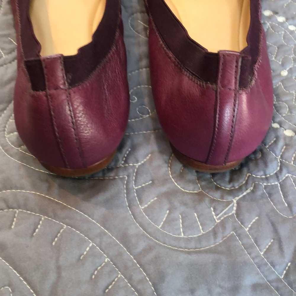 TORY BURCH Plum Purple Burgundy “Caroline” Leathe… - image 6