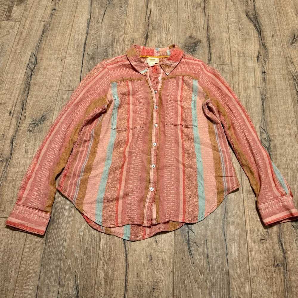 Anthropologie MAEVE LONG SLEEVE BUTTON  DOWN STRI… - image 3