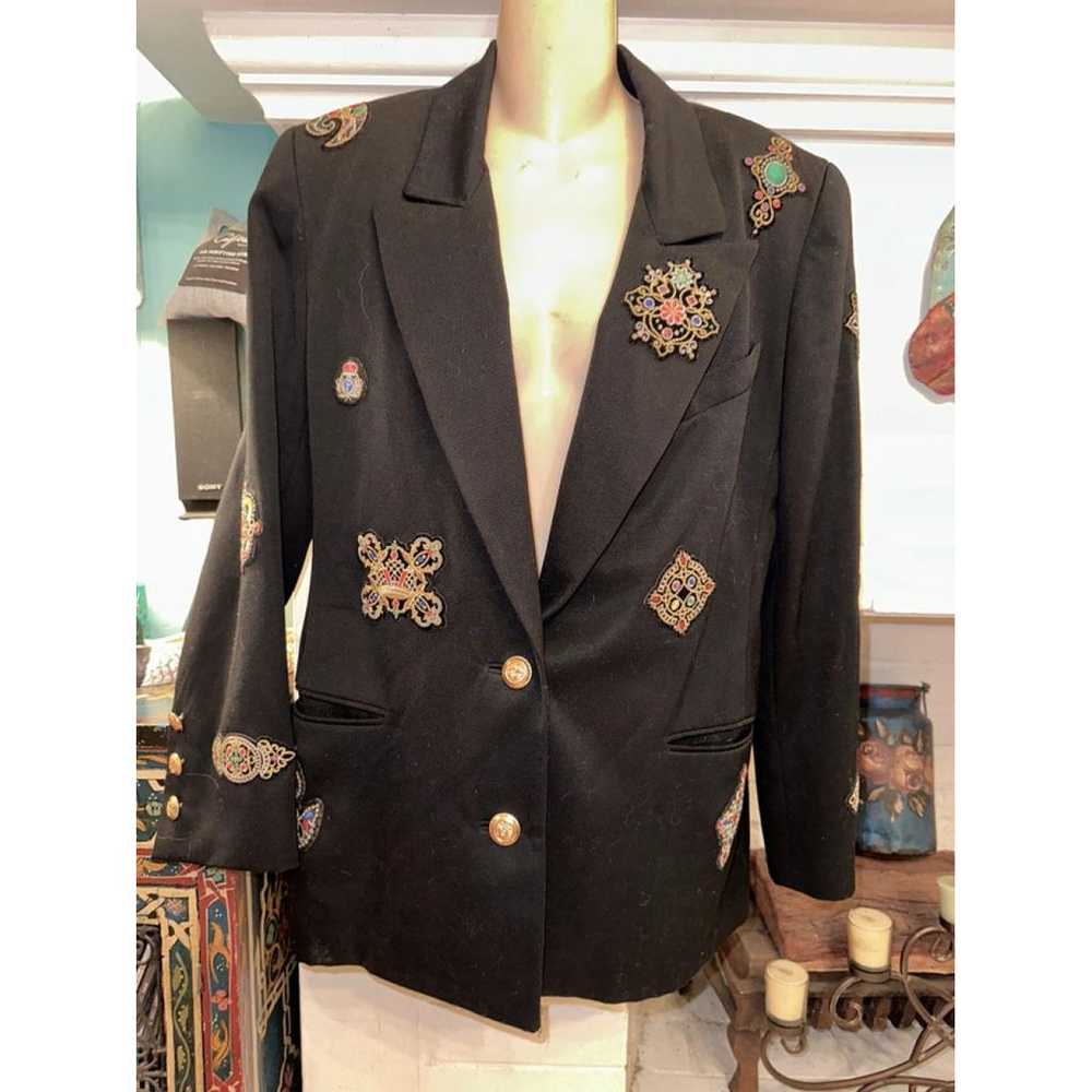 Non Signé / Unsigned Wool blazer - image 2