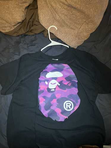 Bape Color sale Camo Purple Ape Head Tee