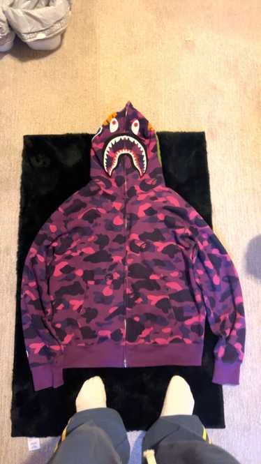 Bape Color Camo Shark Full Zip Hoodie