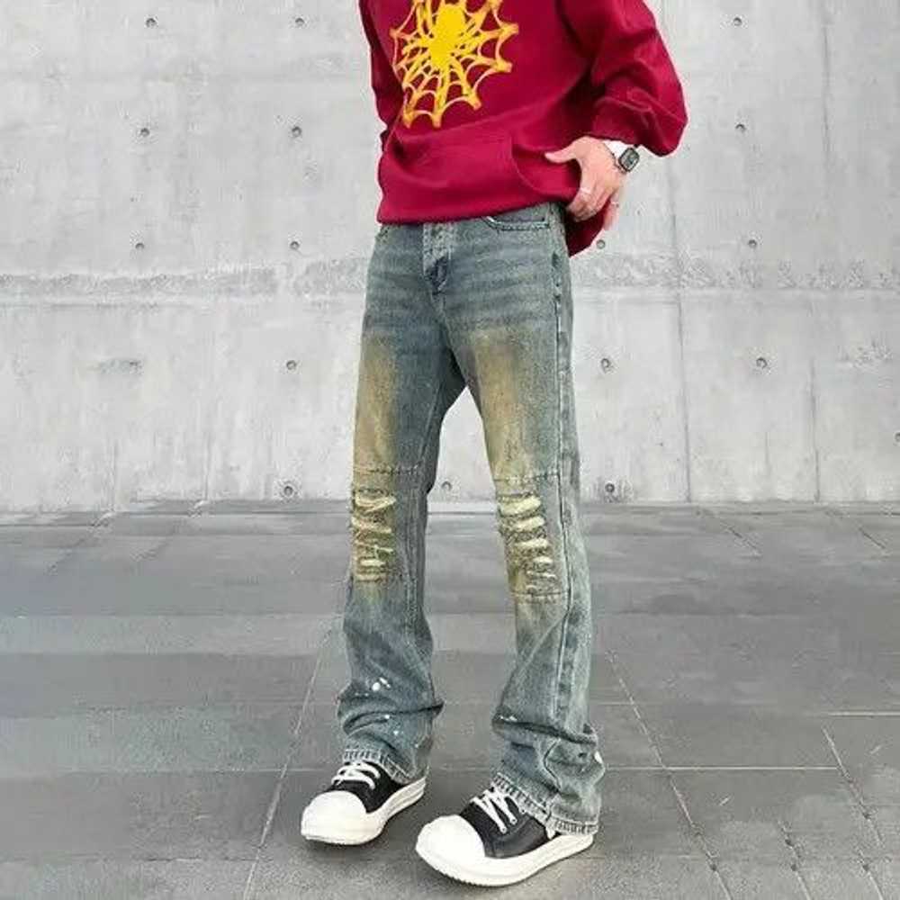 Jean × Streetwear Y2k Ripped Skinny Jeans - image 2