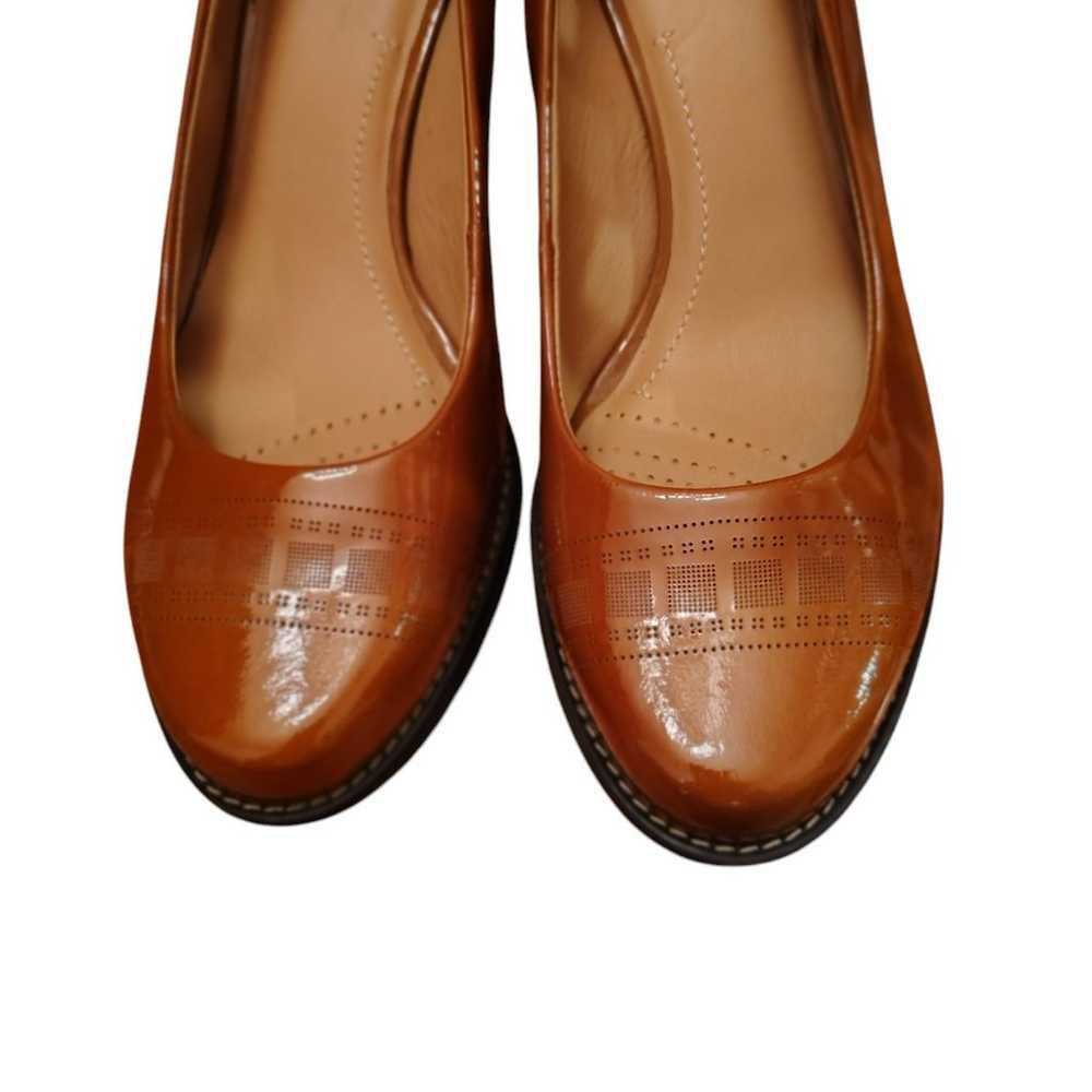 Clarks Women's Tarah Sofia Pump Block Heel Cognac… - image 5