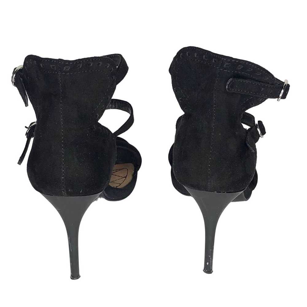 Chinese Laundry Lolita Black Suede Heels Caged An… - image 3