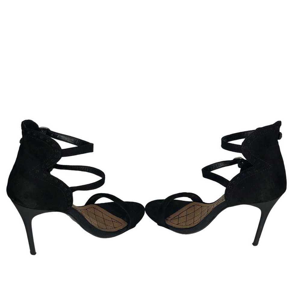 Chinese Laundry Lolita Black Suede Heels Caged An… - image 5