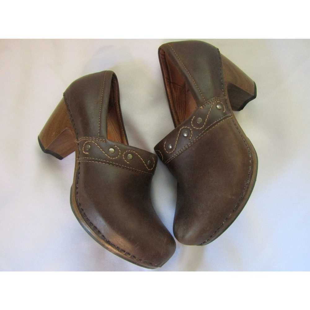 Dansko Clogs Brown Womens sz 7.5/38 Stud Emroider… - image 4