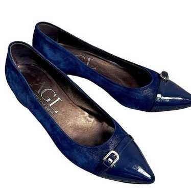 AGL Atillio Giusti Leombruni Pointy Toe Pump navy 