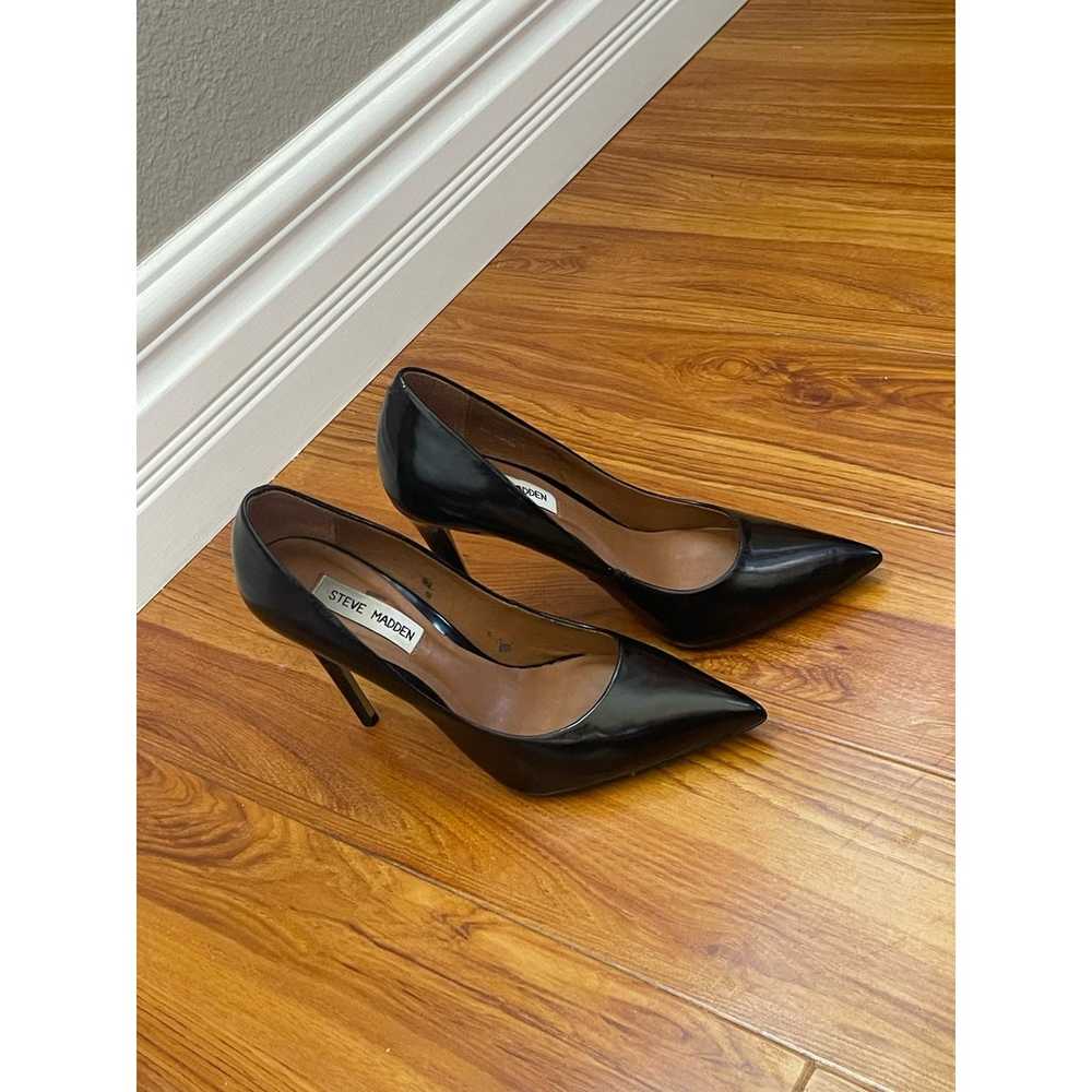 Black Proto Steve Madden Heels Size  7.5 - image 5