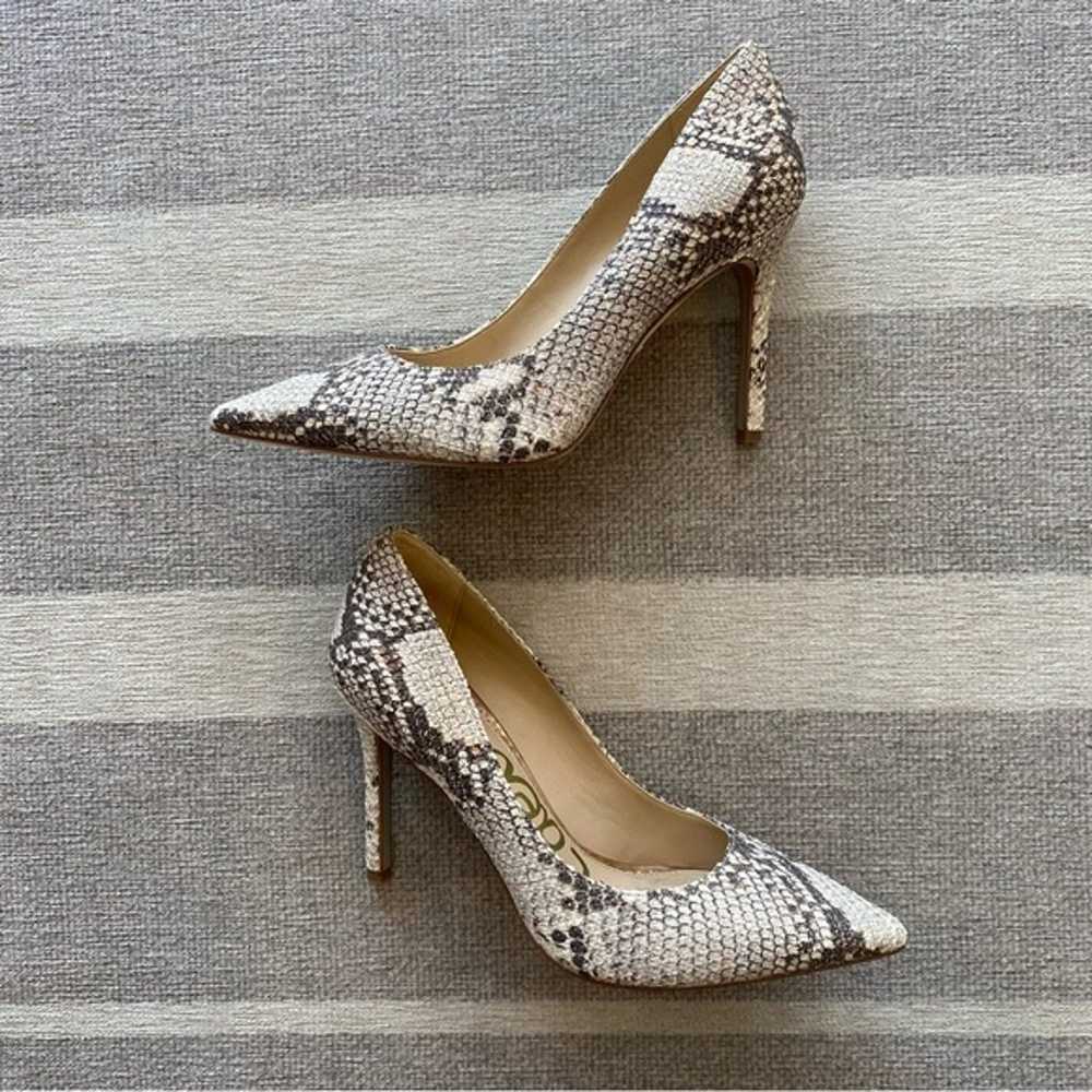 Sam Edelman Hazel Pointed Heel Pump Snakeskin Pri… - image 2