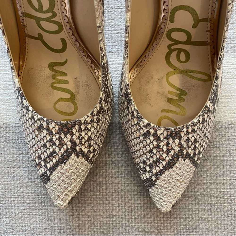 Sam Edelman Hazel Pointed Heel Pump Snakeskin Pri… - image 6