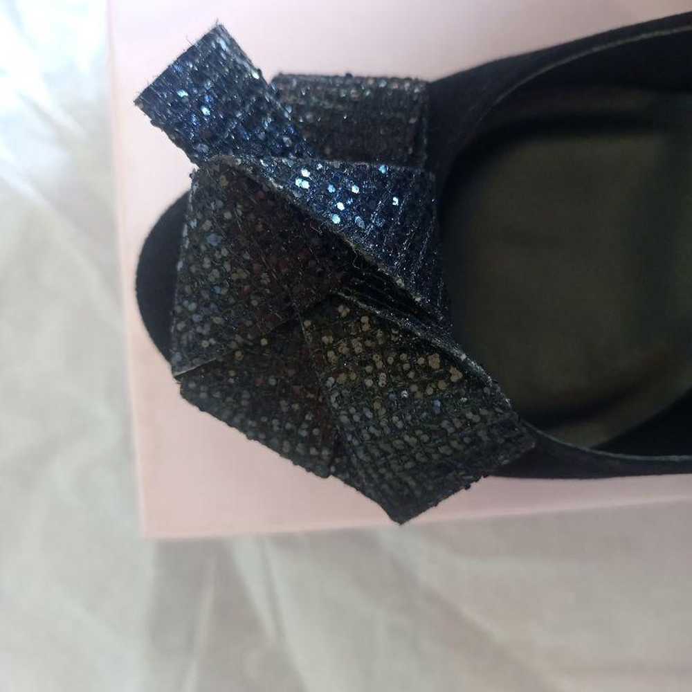 ★【DIANA】21.5cm Black Pumps with Ribbon (Suede) - image 7