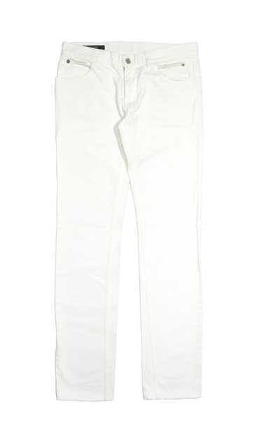 Gucci 2007 Logo GG Monogram Badge White Jeans