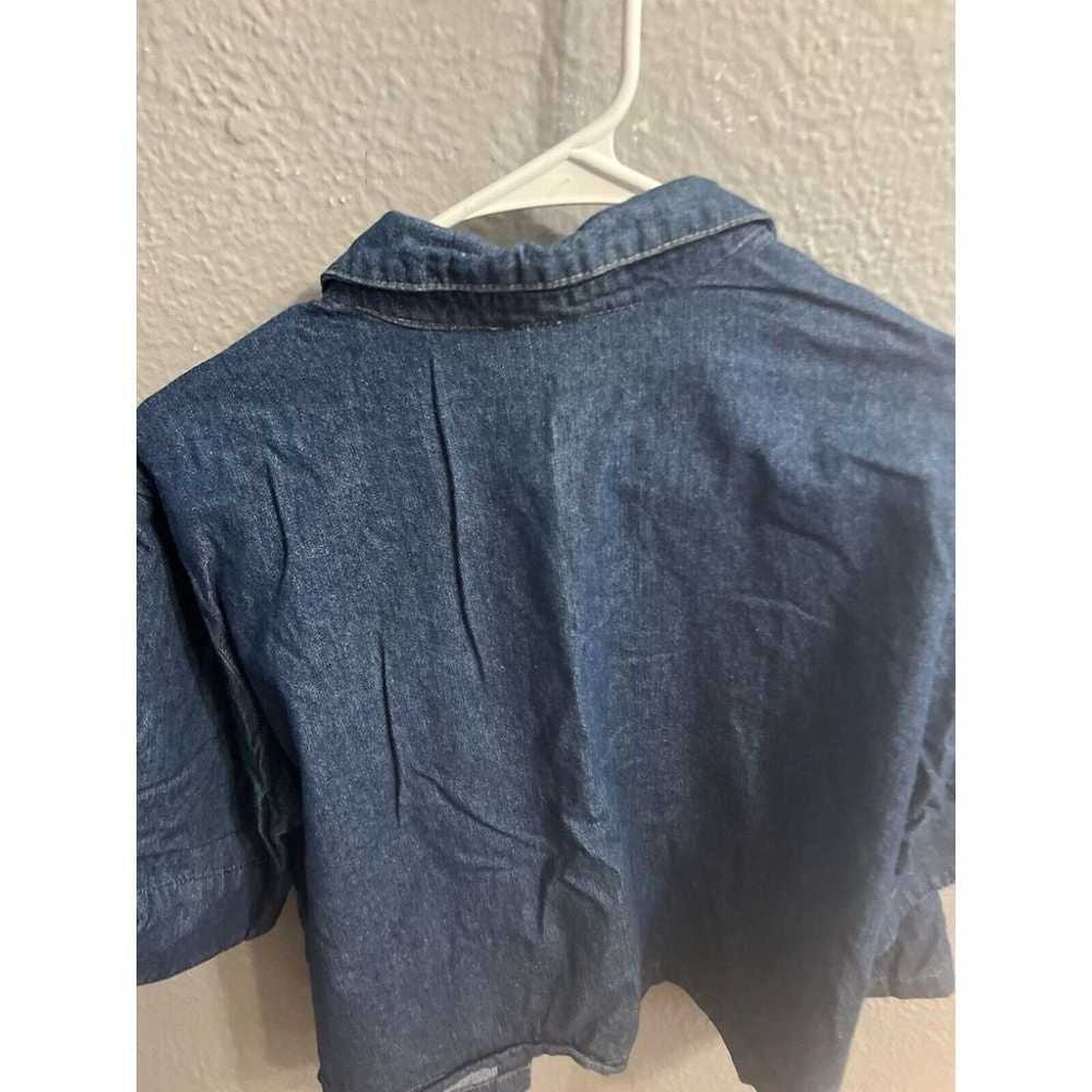 Orvis Women's Short Sleeve Blue  Size14 Button Up… - image 6