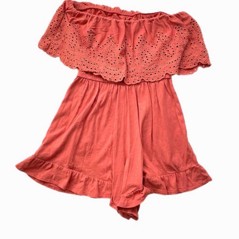 American Eagle Strapless Knit Boho Romper Sz S - image 2