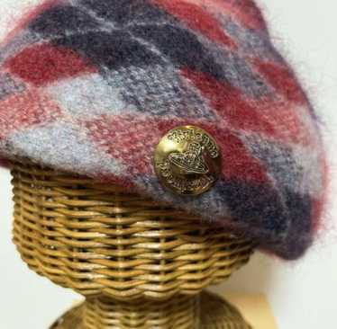 vivienne westwood studded check beret