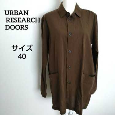 URBAN RESEARCH DOORS Cotton Linen Oversized Blouse