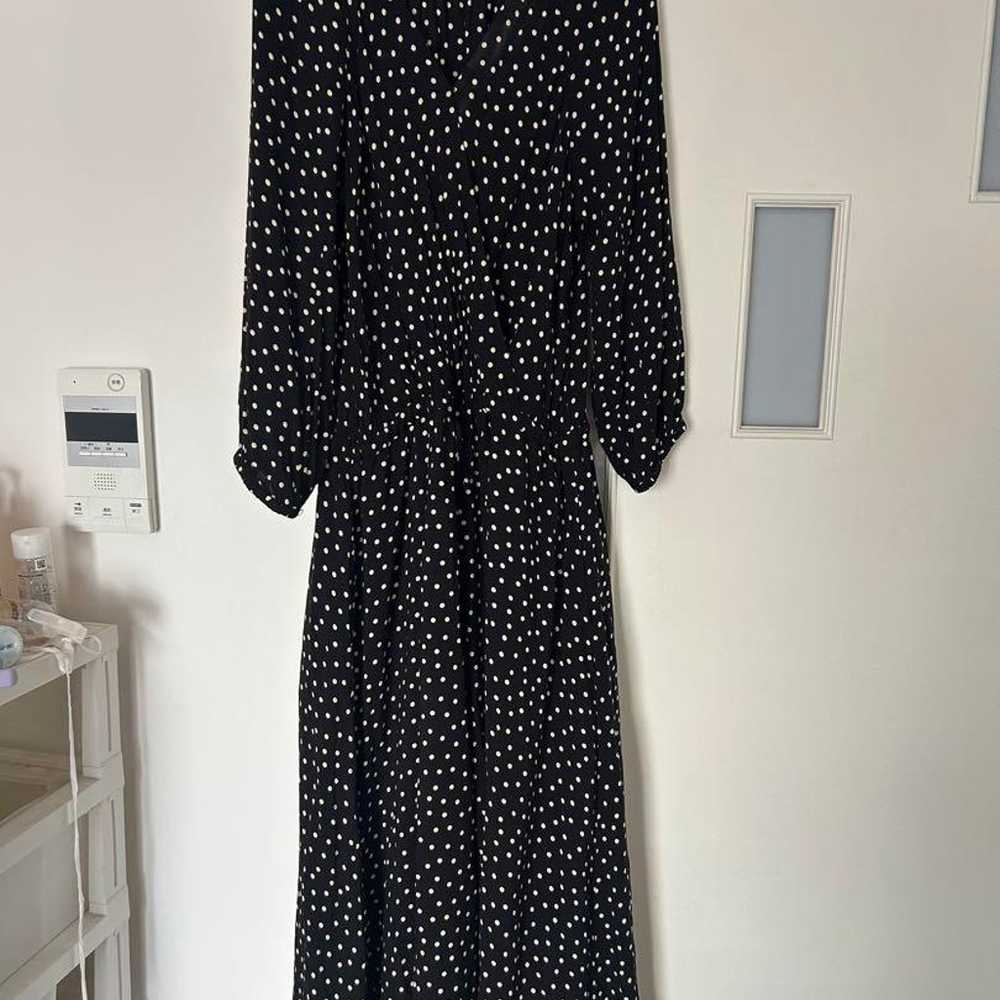 SLOBE IENA Polka Dot Long Dress Free Size - image 1