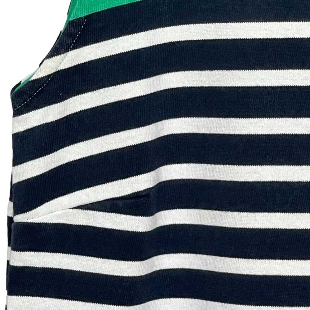 Lands' End Shift Dress Women Size L Blue Striped … - image 4