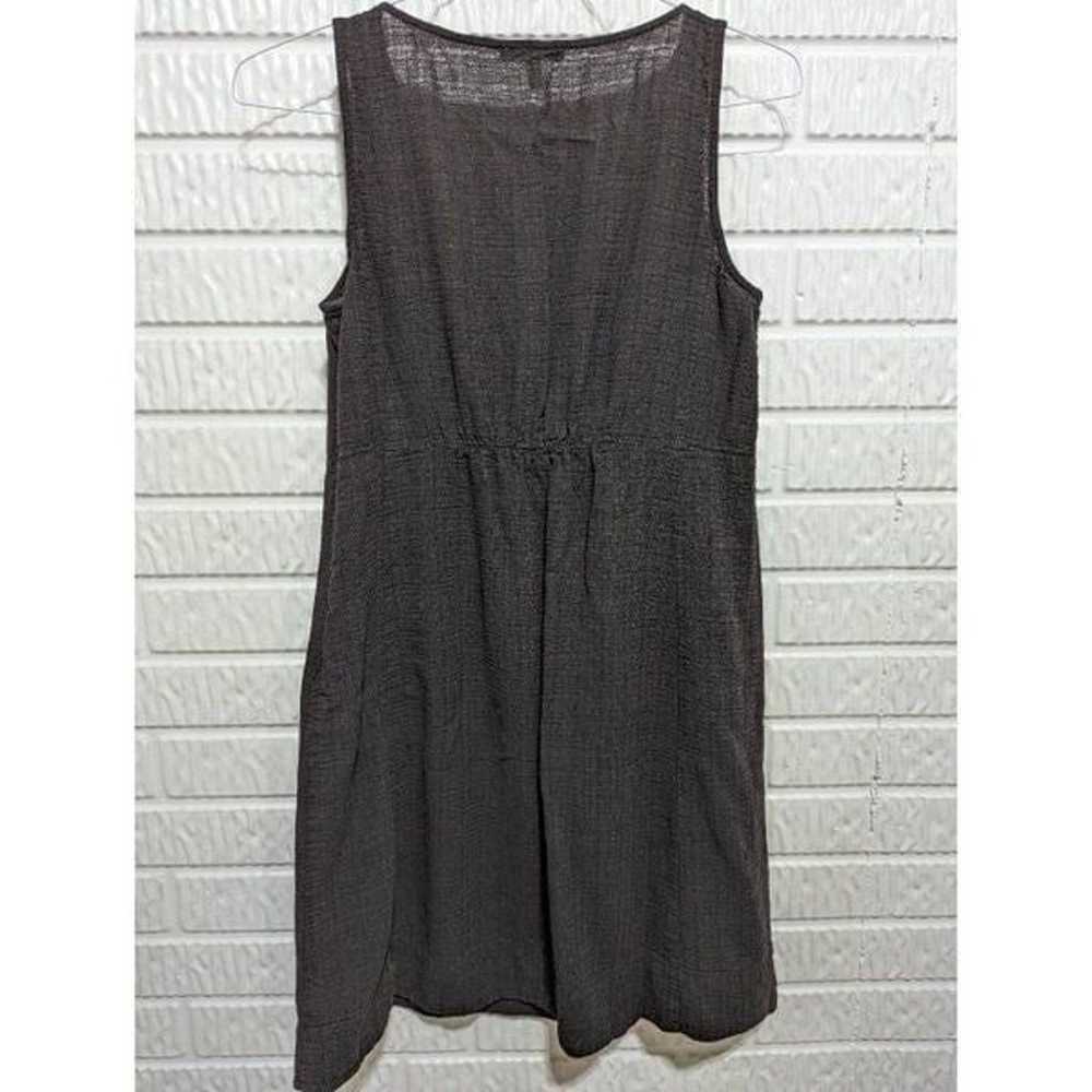 Eileen Fisher Women's Black V-Neck Sleeveless Lin… - image 3