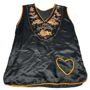 Vintage chinoiserie silk tank small - image 1