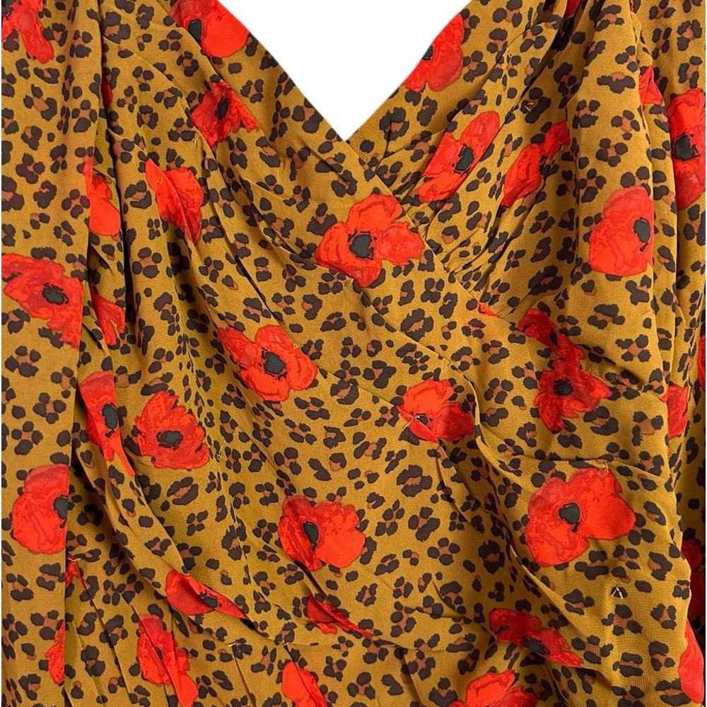 ASTR the Label l Shired Leopard Floral Blouse XL - image 4