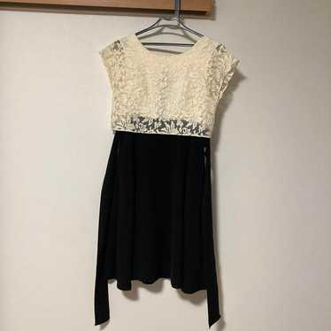 Party dress black and white lace