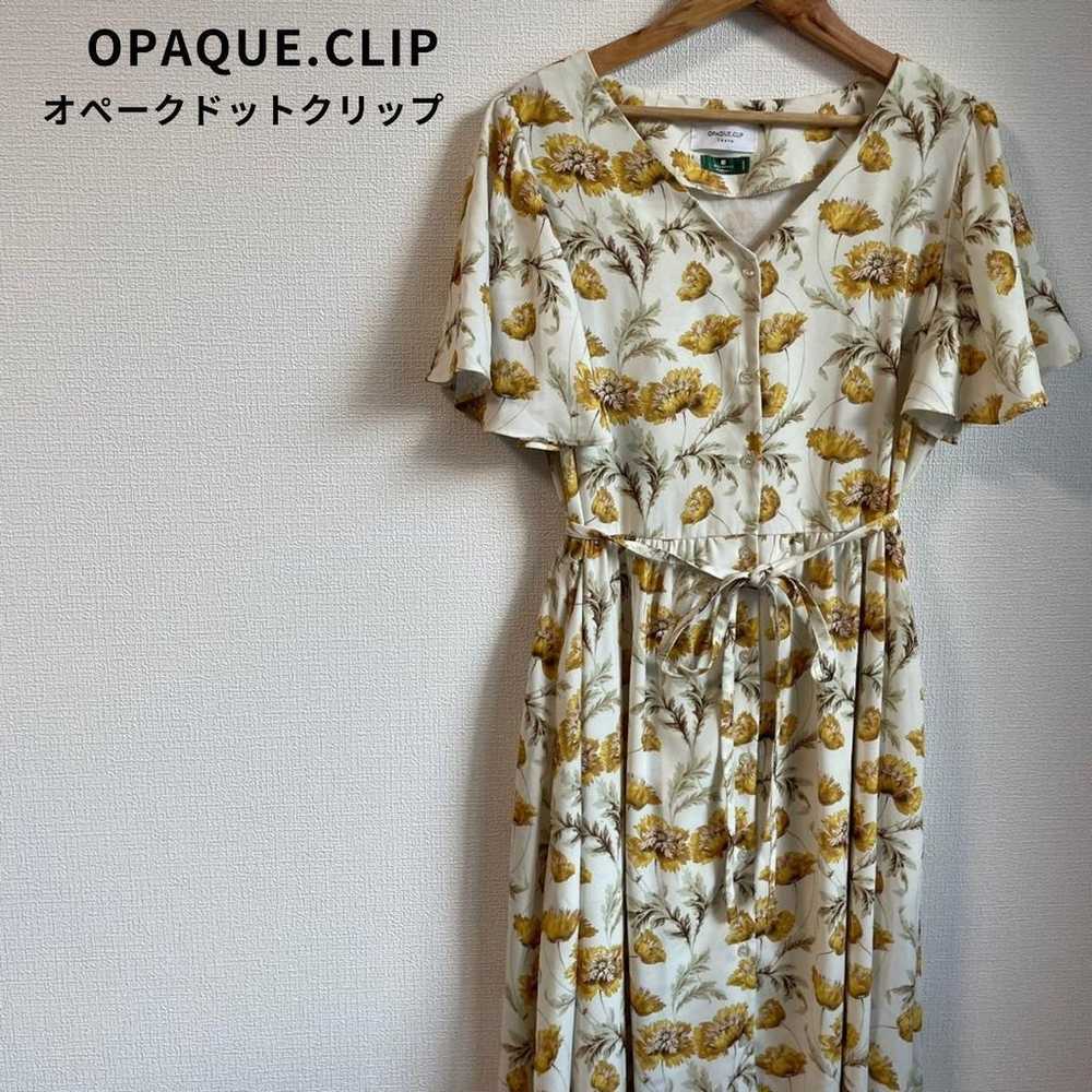 OPAQUE.CLIP Floral Pattern All-Over Print Dress w… - image 1