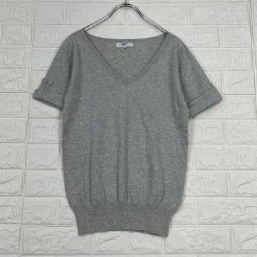 a507【NATURAL BEAUTY BASIC】M Gray Top Knit - image 1