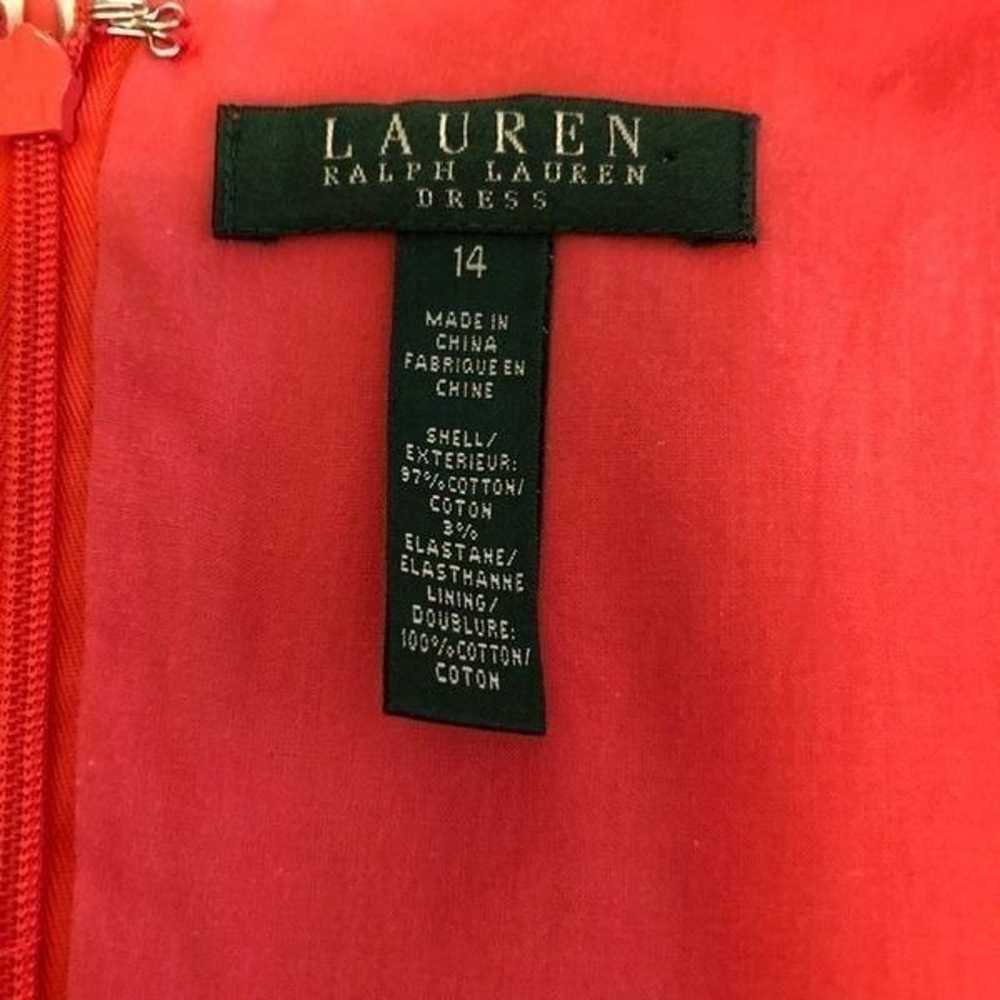 Lauren Ralph Lauren Coral Soft Girl Fit and Flare… - image 8