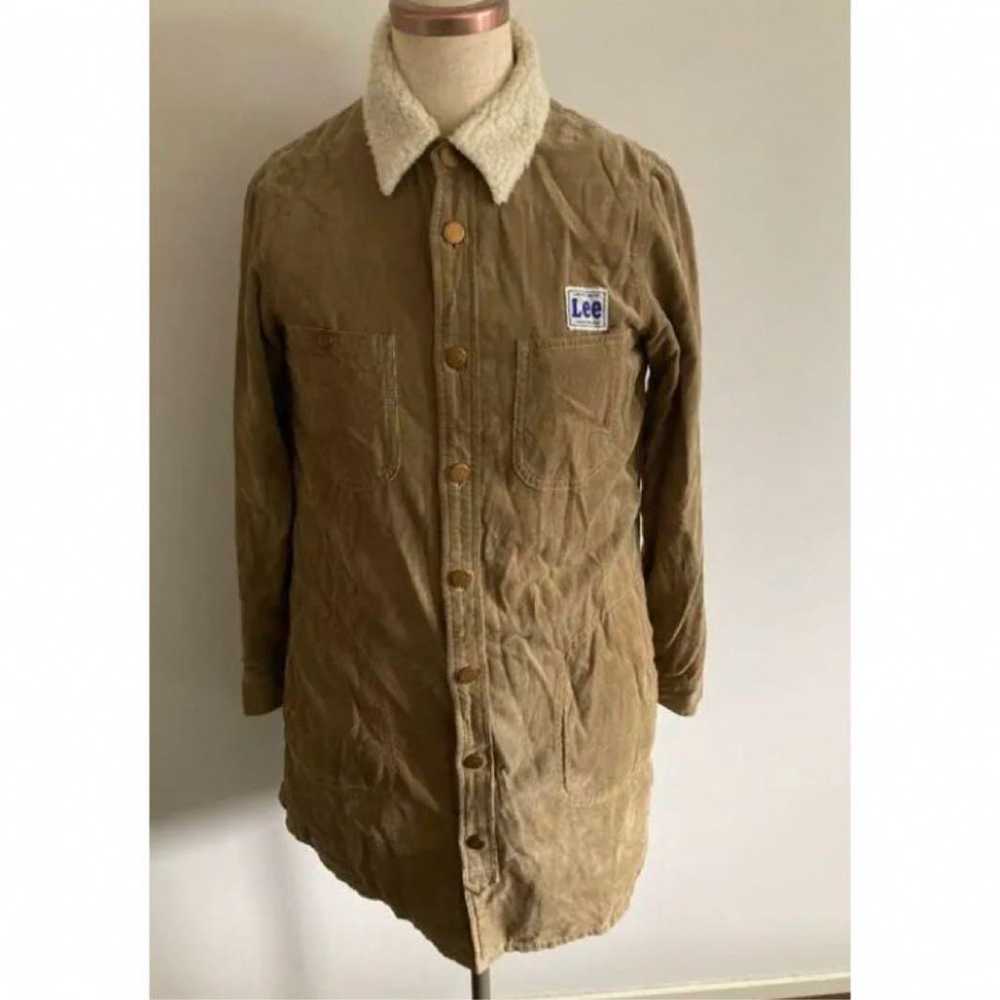 Lee Khaki Corduroy Long Sleeve Shirt with Fleece … - image 1