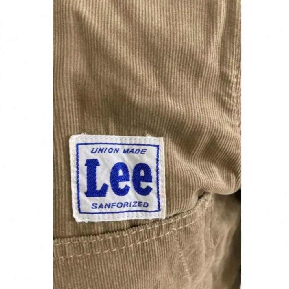 Lee Khaki Corduroy Long Sleeve Shirt with Fleece … - image 2