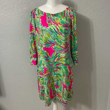 Lilly Pulitzer UPF 50+ Sophie Dress Floral Palm T… - image 1