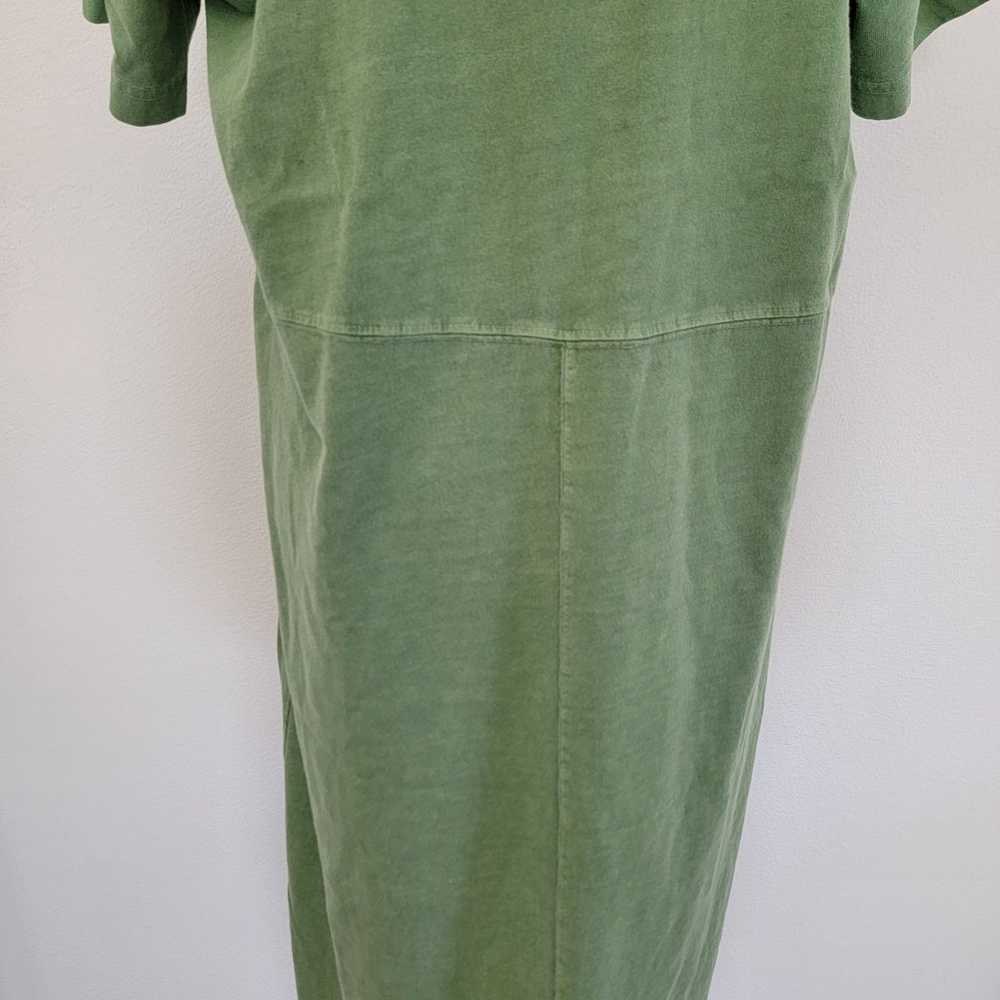 Vintage Fresh Produce Green Shift Jersey Knit Max… - image 9