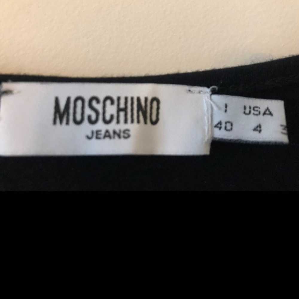 Vintage Gorgeous Moschino black women top size 4 - image 2