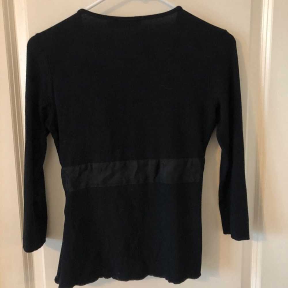 Vintage Gorgeous Moschino black women top size 4 - image 3