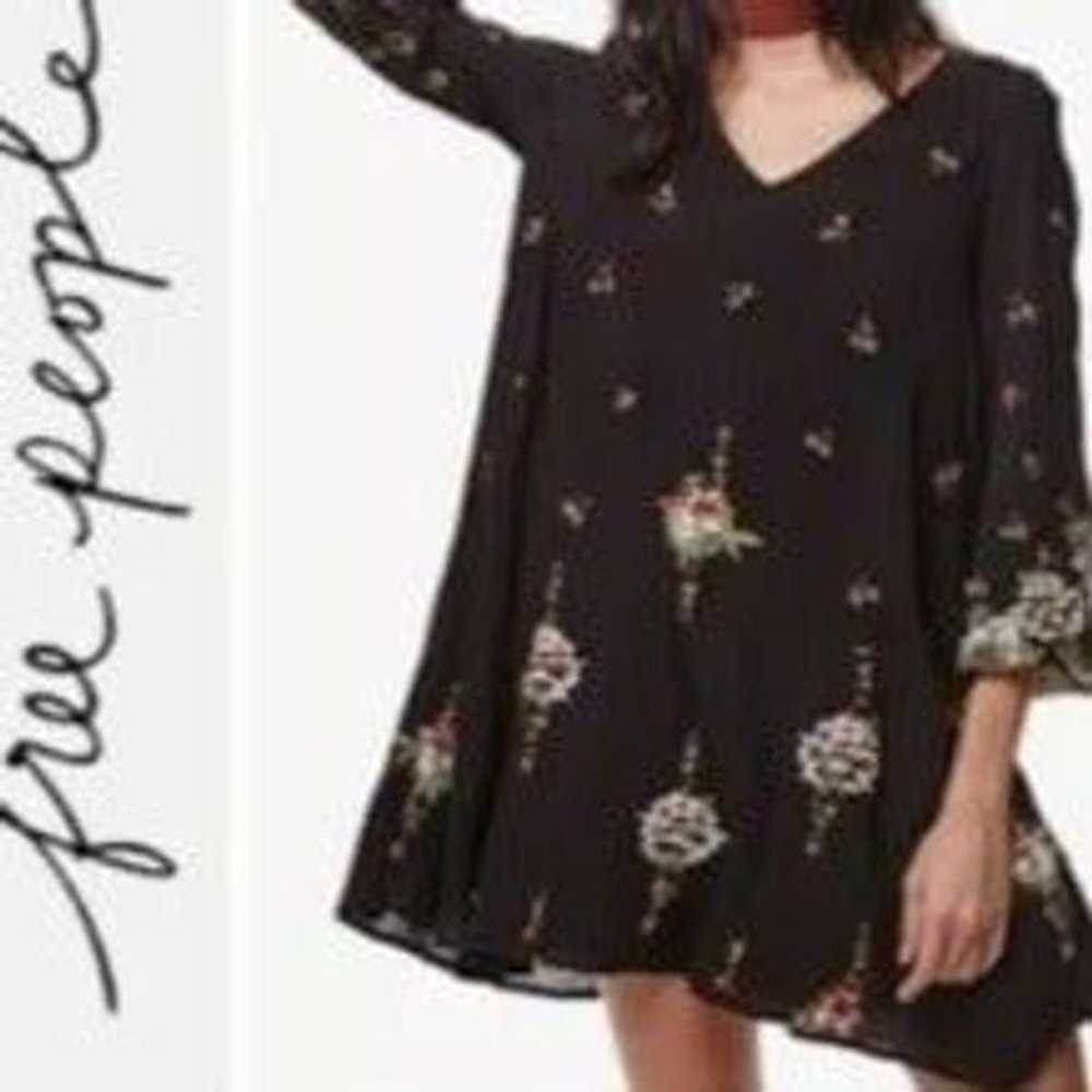 Free People Oxford Floral Embroidered Mini Dress … - image 1