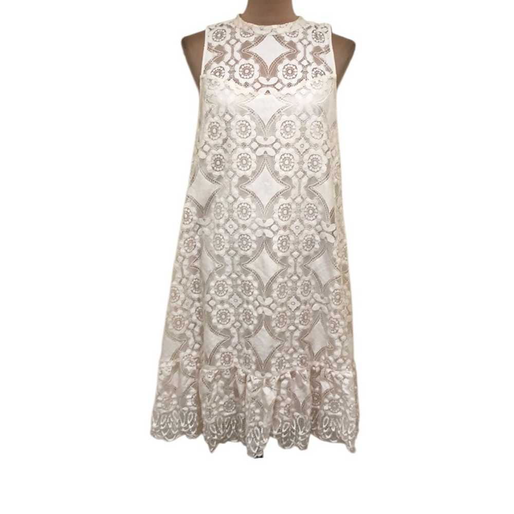 Anthropologie Floreat Manon Lace Shift Midi Dress… - image 1