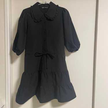 ZARA Puff Sleeve Mini Dress