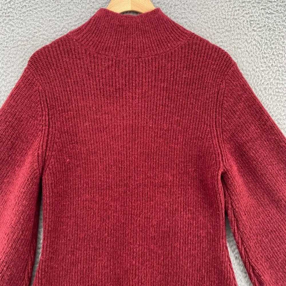 A Loves A Dress Womens Medium Red Sweater Mock Ne… - image 4