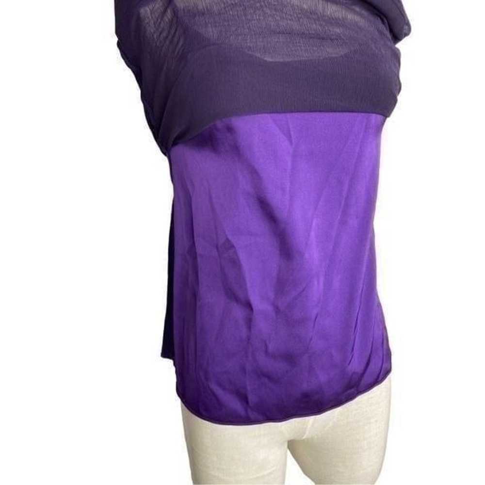 Theyskens Theory XS VTG S Purple Silk Tank Top Y2… - image 10