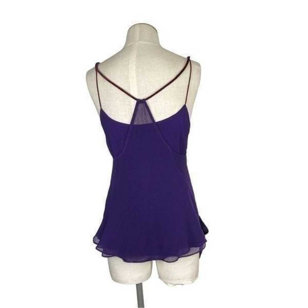 Theyskens Theory XS VTG S Purple Silk Tank Top Y2… - image 12