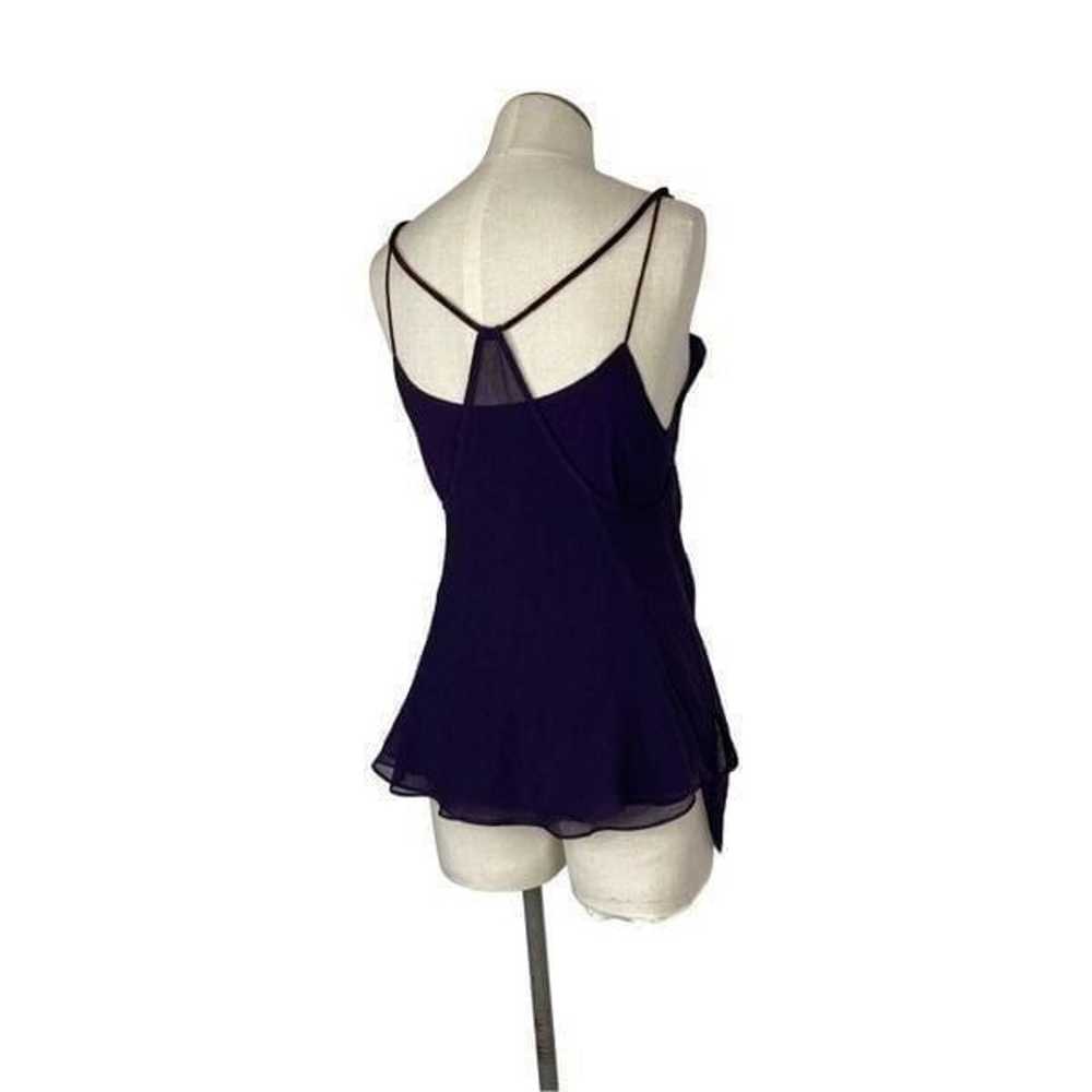 Theyskens Theory XS VTG S Purple Silk Tank Top Y2… - image 2