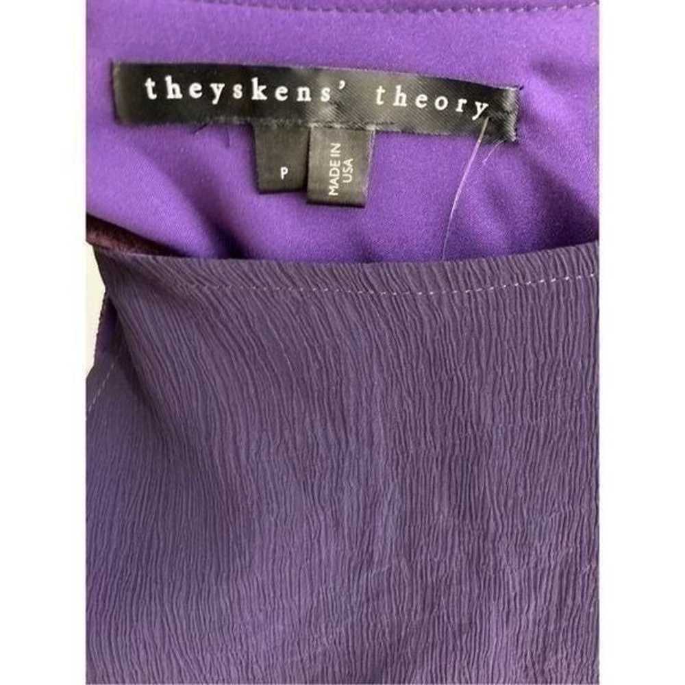 Theyskens Theory XS VTG S Purple Silk Tank Top Y2… - image 3