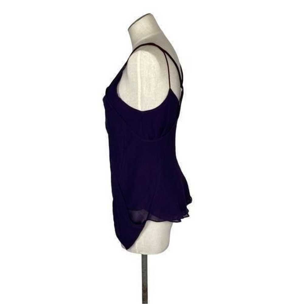 Theyskens Theory XS VTG S Purple Silk Tank Top Y2… - image 4