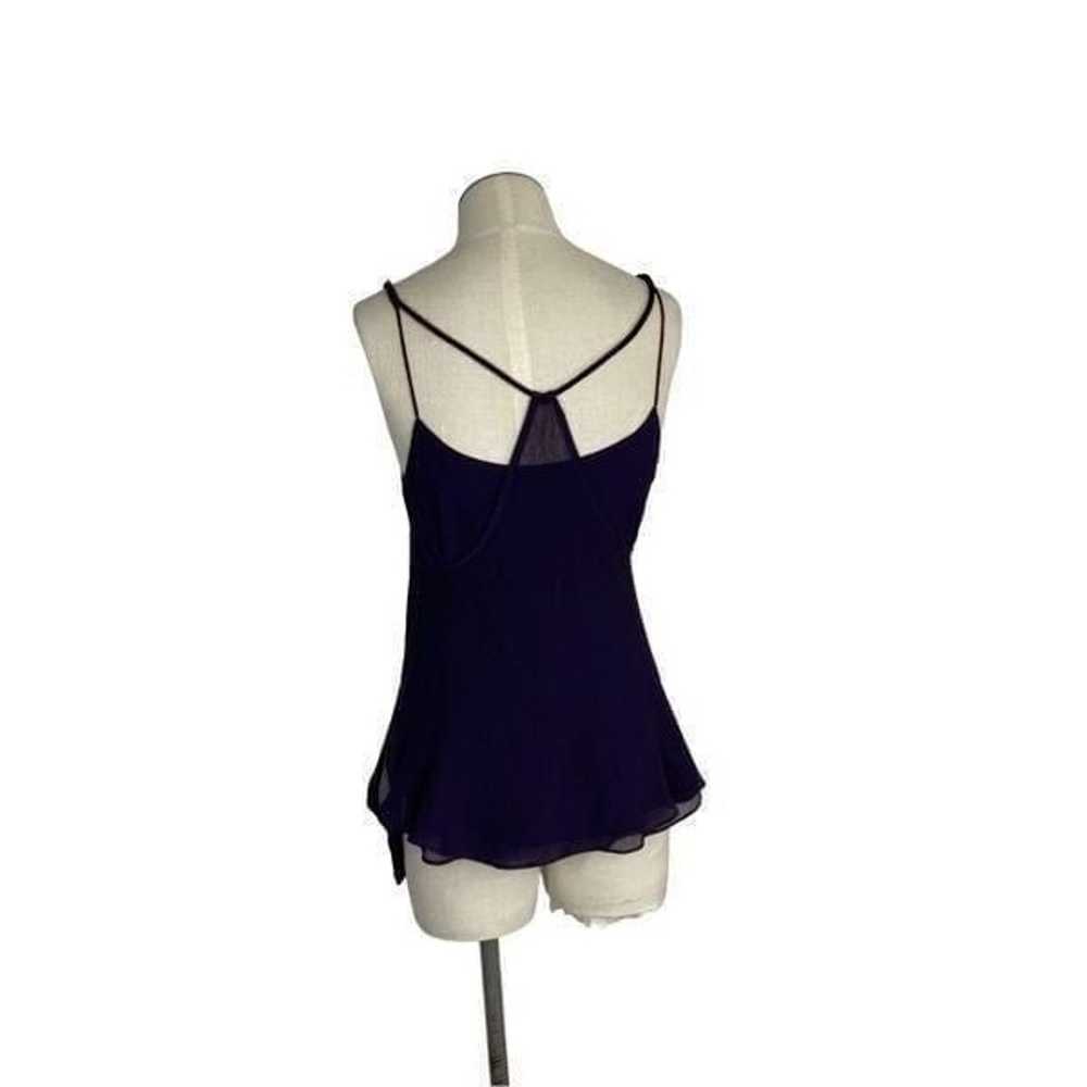 Theyskens Theory XS VTG S Purple Silk Tank Top Y2… - image 5