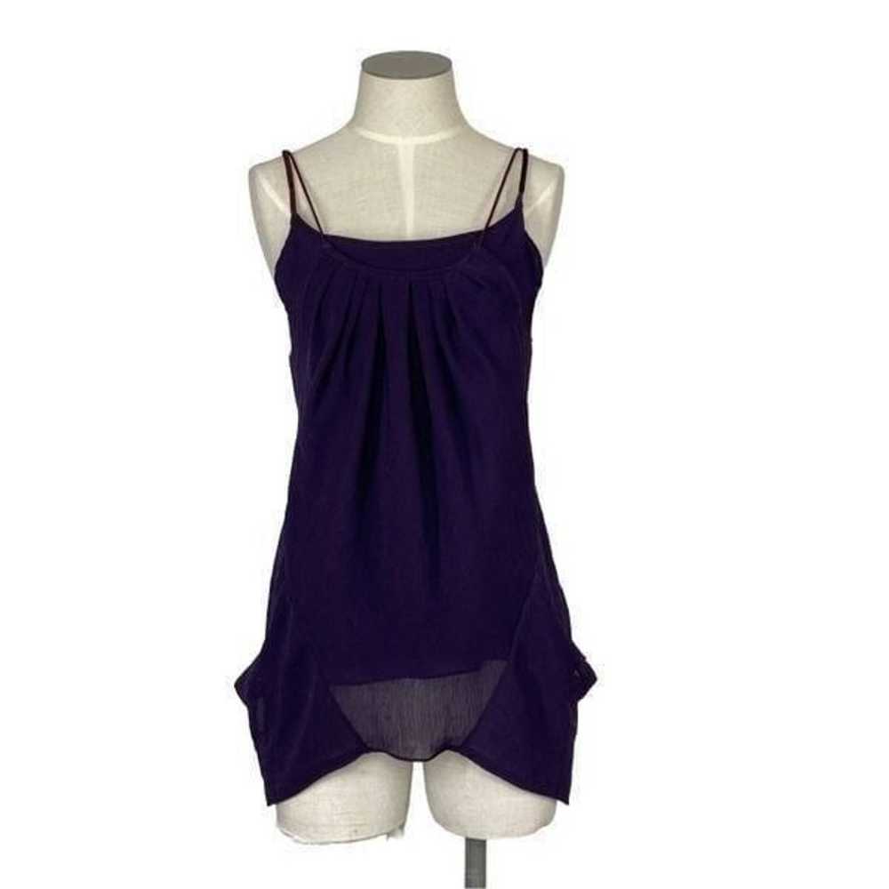 Theyskens Theory XS VTG S Purple Silk Tank Top Y2… - image 7